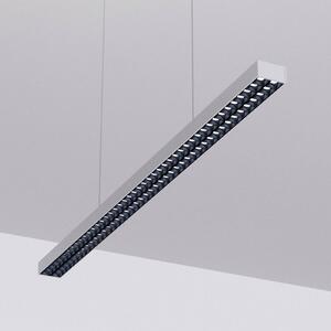 Arcchio LED závěsná kancelářská lampa Jolinda, stříbrná, 118 cm, nahoru/dolů, Hliník / šedá / zinek, Pracovna / kancelář, Hliník, Moderní