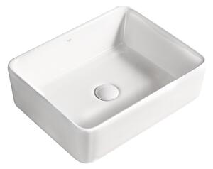 BPS-koupelny Keramické umyvadlo na desku HYD-LO-WH-480 48x37 cm, bílé
