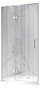 BPS-koupelny Sprchové dveře HYD-KZ17B 80 chrom/transparent pro instalaci do niky - bez vaničky