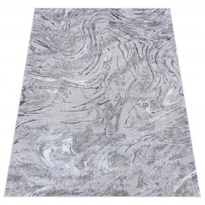 Makro Abra Moderní kusový koberec COMO NR22A Abstraktní šedý Rozměr: 80x150 cm