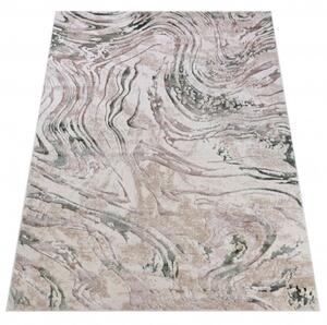 Makro Abra Moderní kusový koberec COMO NR22D Abstraktní krémový Rozměr: 80x150 cm