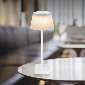 Nabíjecí stolní lampa Gregoir LED, matná bílá, výška 38 cm, CCT