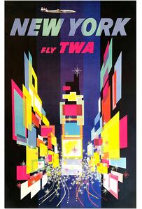 Retro cedule - TWA Times Square