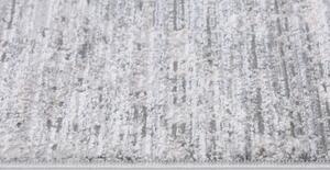 Makro Abra Moderní kusový koberec COMO PS01A Proužky světle šedý Rozměr: 80x150 cm