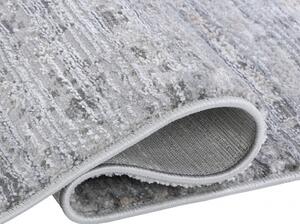Makro Abra Moderní kusový koberec COMO PS01A Proužky světle šedý Rozměr: 80x150 cm