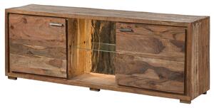 BARK Televizní stolek z akátového dřeva 175x40x63 přírodní, lakovaný