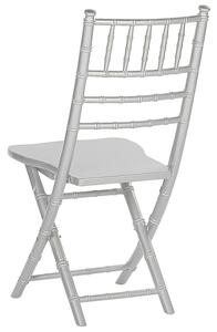 Jídelní židle Sada 4 ks Stříbrná MACHIAS