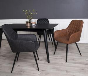 Jídelní židle House Nordic Harbo - umělá kůže | šedá