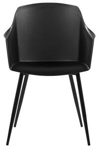 Sada 2 černých jídelních židlí FONDA