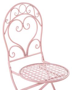 Sada 2 židlí růžová ALBINIA