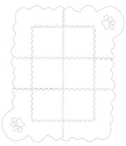 VYLEN Designová puzzle podlaha Tlapka 31 Růžová