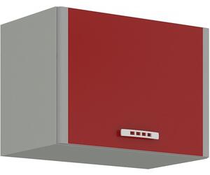 Závěsná skříňka do kuchyně 50x40 cm 15 - SCARLET - Bordo / Lišty Hliníkové