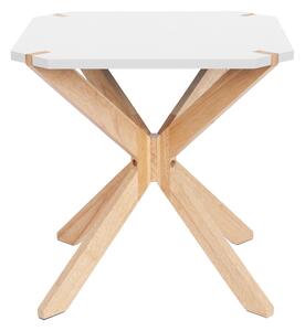 Select Time Bílý dřevěný odkládací stolek Xirom M