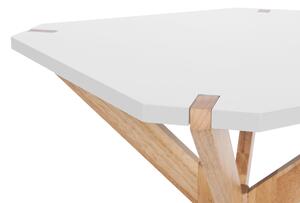 Select Time Bílý dřevěný odkládací stolek Xirom M