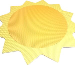 VYLEN Nástěnka Sluníčko- dvoubarevné Střed- žlutá, paprsky tmavě žlutá, ⌀ 32 cm