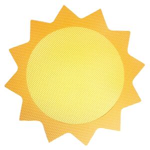 VYLEN Nástěnka Sluníčko- dvoubarevné Varianta: Střed- žlutá, paprsky tmavě žlutá, Průměr: 32 cm