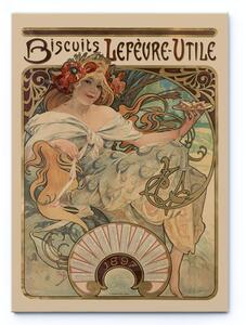 Obraz Alfons Mucha - Sušenky / Biscuits / Lefèvre-Utile (1896)