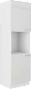 Vysoká kuchyňská skříň na vestavnou troubu 60x210 cm GOREN - Bílá lesklá