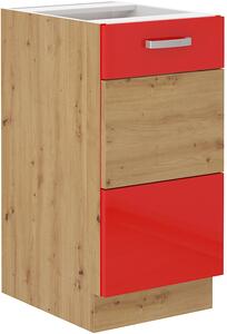 STOLARz 40 cm skříňka dolní jednodveřová ARTISAN Barevné provedení ARTISAN: Červený lesk