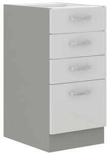 Šuplíková kuchyňská skříňka 40x82 cm 10 - ZERO - Bílá