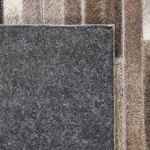 Kožený patchworkový koberec 140 x 200 cm, vícebarevný TUZLUCA