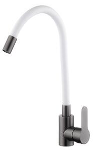 Velazo Dřezová baterie s flexibilním raménkem - VE-8105BW, bílá/grafit