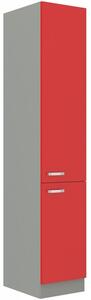 Vysoká skříň kuchyňská 40x210 cm 04 - HULK - Červená lesklá
