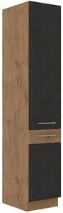 Vysoká skříň kuchyňská 40x210 cm 06 - HULK - Béžová lesklá