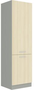 Vysoká kuchyňská skříň policová 60x210 cm 10 - ZERO - Bílá