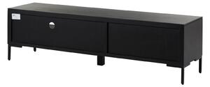 SUNNY Televizní stolek Sheesham 178x45x50 černý, lakovaný