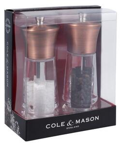 Cole & Mason Cole & Mason EXFORD ANTIQUE BRASS sada mlýnků na sůl a pepř, 160mm