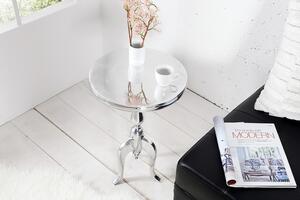 Odkládací stolek Jardus, 55 cm, stříbrný