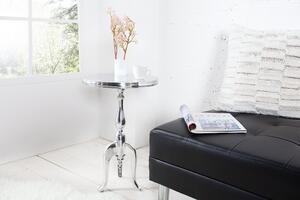 Odkládací stolek JARDIN ROUND 55 CM stříbrný Nábytek | Doplňkový nábytek | Odkládací stolky