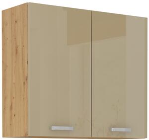 STOLARz 80 cm skříňka horní dvoudveřová ARTISAN Barevné provedení ARTISAN: Cappuccino lesk