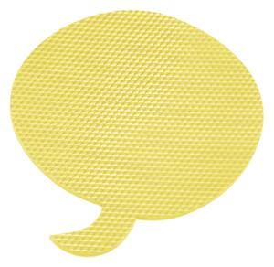 VYLEN Nástěnka samolepicí - bublina malá Tmavě žlutá, Tvar bubliny: Kulatá