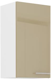 STL 40 cm skříňka horní jednodveřová LARA Barevné provedení: Bílá / Cappucino lesk