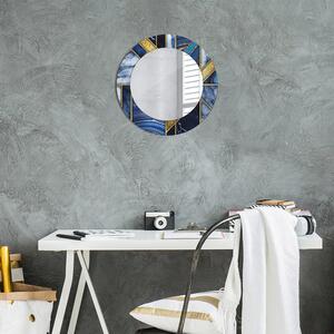 Kulaté dekorační zrcadlo Moderní mramor