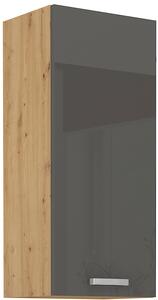 STOLARz 40 cm skříňka horní jednodveřová ARTISAN (výška 90 cm) Barevné provedení ARTISAN: Bílý lesk