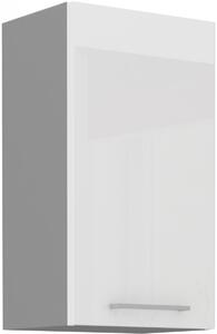 Policová kuchyňská skříňka horní šířka 45 cm 07 - HULK - Bílá lesklá