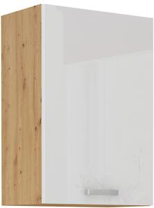 Kuchyňská skříňka samostatná horní šířka 50 cm 29 - PROVENCE - Bílá matná / Dub Artisan