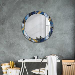 Kulaté dekorativní zrcadlo Moderní mramor