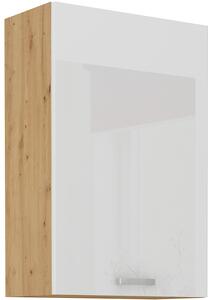 STL 60 cm skříňka horní jednodveřová ARTISAN (výška 90 cm) Barevné provedení ARTISAN: Bílý lesk
