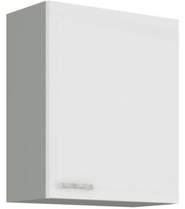 Samostatná horní kuchyňská skříňka 60 cm 07 - HULK - Bílá lesklá