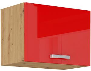 STOLARz 50 cm skříňka horní jednodveřová (otevírání nahoru) ARTISAN Barevné provedení ARTISAN: Červený lesk