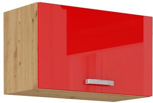 STOLARz 60 cm skříňka horní jednodveřová (otevírání nahoru) ARTISAN Barevné provedení ARTISAN: Červený lesk