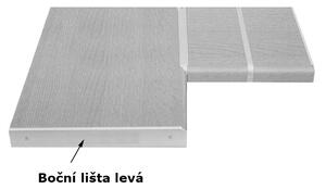 Kuchyňská lišta na pracovní desku - levá 38 mm