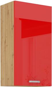 STOLARz 50 cm skříňka horní jednodveřová ARTISAN (výška 90 cm) Barevné provedení ARTISAN: Červený lesk