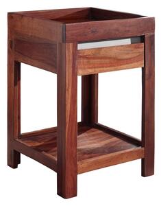 ROUND Příruční stolek 40x40 cm, palisandr, hnědá