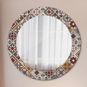 Kulaté zrcadlo rám s potiskem Turecký vzor