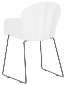 Sada 2 bílých jídelních židlí SYLVA